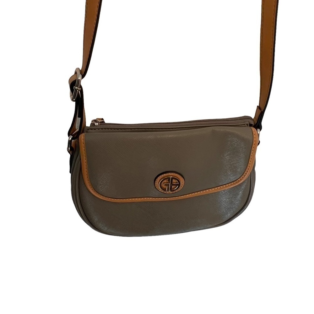 Giani Bernini Crossbody‎ Bag Gray Tan